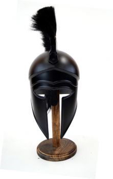 IR80689B - BLACK Greek Corinthian Armor Helmet With Plume